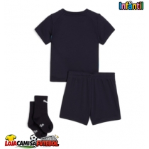 Camisa de Futebol Olympique de Marseille Equipamento Secundário Infantil 2025-26 Manga Curta (+ Calças curtas)